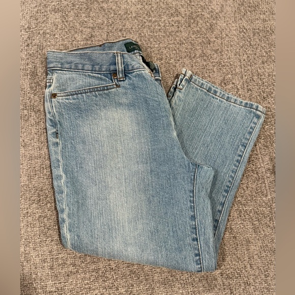 Lauren Ralph Lauren Light Blue Cropped Jeans Size 4 - Picture 2 of 15